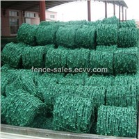 Anping Factory PVC Coated Barbed Wire, Barbed Wire Fence