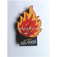 Custom PVC 2D/3D Fire Shape USB Flash Disk