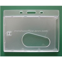 Enclosed Id Badge Holder with Thumb Slot