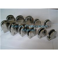Glass clamps for stainless modular railing system