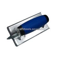 Grooving trowel with soft grip,stainless steel blade