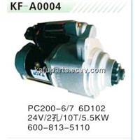 KOMATSU Excavator PC200-6/7 6D102 Starting Motor 600-813-5110