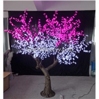 Led colors tree light with cherry blossom