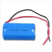 Li-ion 18650 7.4V 2600mAh battery pack