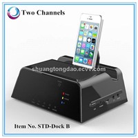 Multi-function Charger Dock Bluetooth Speaker w/ FM/AM/ TF Slot