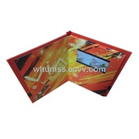 Paper Greeting Cards with LCD Screen to Display Advetising Video, Portable Video Advertising Machine