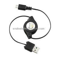 Retractable Micro USB Cable for Samsung Galaxy S4 S3 Mini S2 S II III
