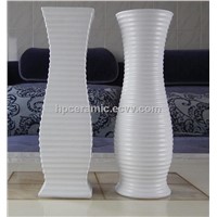 White Square Ceramic Table vase, interior vase