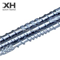 Wire and cable extruder screw barrels