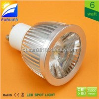 dimmable 6W AC GU10 LED Spotlight