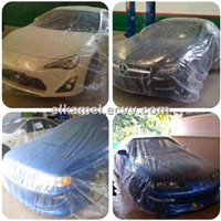 one time clear car cover