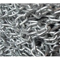 zinc plate ordinary steel link chain BS standard
