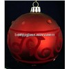 10cm Clear Paiting Hand made Glass Ball Christmas Glass Ball Ornament