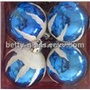 Blue Glass Dia. 8cm / Christmas Glass Ball / Glass Ball Set(BX003)