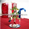 YCBT90210 12pcs Glass Pendant Ornaments Clear Glass Christmas Tree