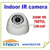 Cheap Low Cost CCTV IR Dome Camera, Indoor Used, 700tvl,20m IR Security Camera, with Audio