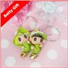 Promotion Keychain Gift Clay Keyring Cute Face Key Chain