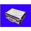 Silver Aluminum Carrying Cases 40*W150*100mm With Metal Lock For Makeup