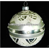 6cm Paiting Glass Christmas Ball Glass Holiday Ball Gift