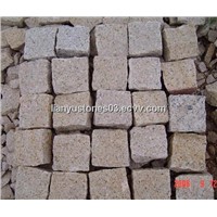G682 Yellow Granite Cube Stone, Granite Paver, Granite Paving Stone