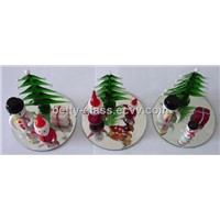 Glass Table Decorative / Christmas Glass Ornament / Glass Tree Ornament / Christmas Day Gift