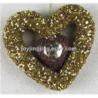 Heart with hearts Christmas ornaments