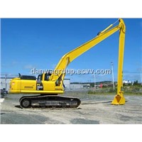 Long reach booms for PC 300 excavator