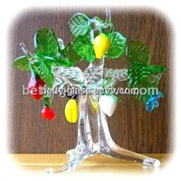YCBT90211 Beautiful Glass Home Decoration Color Glass Tree Lamp Blown Handmade Craft
