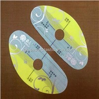 0.30mm Thickness Plastic Panel Sticker/  QH-MBT-019 PVC Foot Massager Machine Panel Stickers