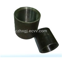 1/2-8 BLACK steel pipe sockets /couplings