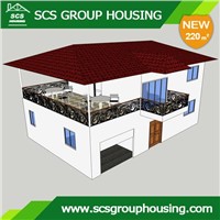 220m2  Countryside House of Steel Structure/Earthquake Resistance_SCS ROUPHOUSING