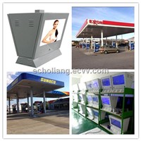 22inch double sided lcd digital signage for gas station