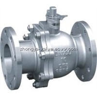 2PC Stainless Steel Flanged Floating Ball Valve SUS304, 316.16mpa Dn100mm
