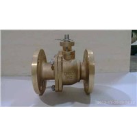 2pcs flange type bronze ball valve