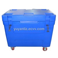 310Ltrs Dry Ice Container with wheels for dry ice cooling
