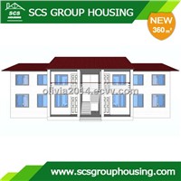 360m2 Four-Families Building Steel Structure/Earthquake Resistance_SCS GROUPHOUSING