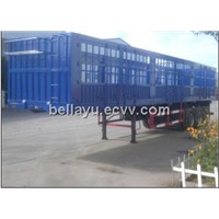 3 axle curtain fence and side wall semi trailer