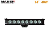 40W 14inch CREE offroad led light bar MD-8106-40