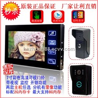 7&amp;quot; wired recordable video door phone,touch key,32G memory HZ-806MJ11DVR