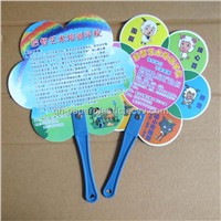 Advertising Gift Fan/Custom made PP fan/ QH-SZ-031 Plastic promotion Fan/ PP Gift fan/ Handle Fan