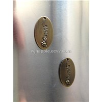 Brass Metal name plates,logo labels,bag tags for handbags