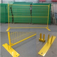 Ca-Type Temporary Fence Panels 4mm Wire 50mm by 150mm Mesh Hole Size Yellow Portable Fence