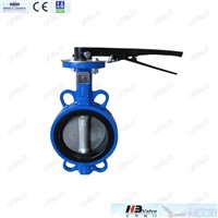 Cast iron wafer butterfly valve drawing