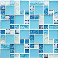 Crystal Glass Mosaic with Ice Broken FTU2-2