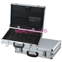 Custom Silver Aluminum Tool Cases , Elastic Holder for Carry Hand Tools