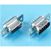 DIP straight 2.77mm pitch d-sub connector with 9,15,25,37 pins female or male type