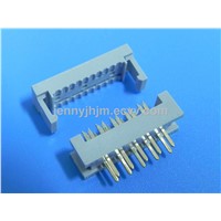 DIP type idc socket connector 10-64 poles 2.54mm pitch