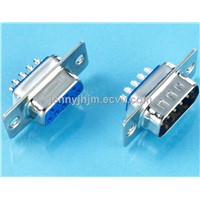 D-sub connector,2.77mm pitch,solder type,male or female,9/15/25/37 pins