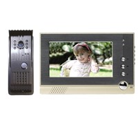 Digital  7''   LCD  Color Video Doorbell /  Video Door Phone  with white LED light