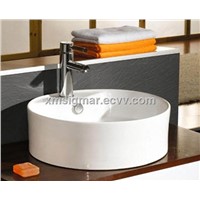 Fashion design pedestal sink storage wash basin